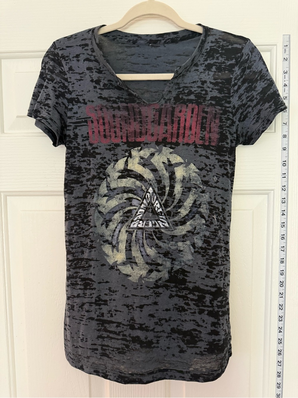 Soundgarden / Chris Cornell Burnout Graphic V-Neck Tee
